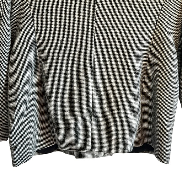 Jones New York 🇨🇦 wool vintage houndstooth blazer size 10 excellent condition - Picture 8 of 12